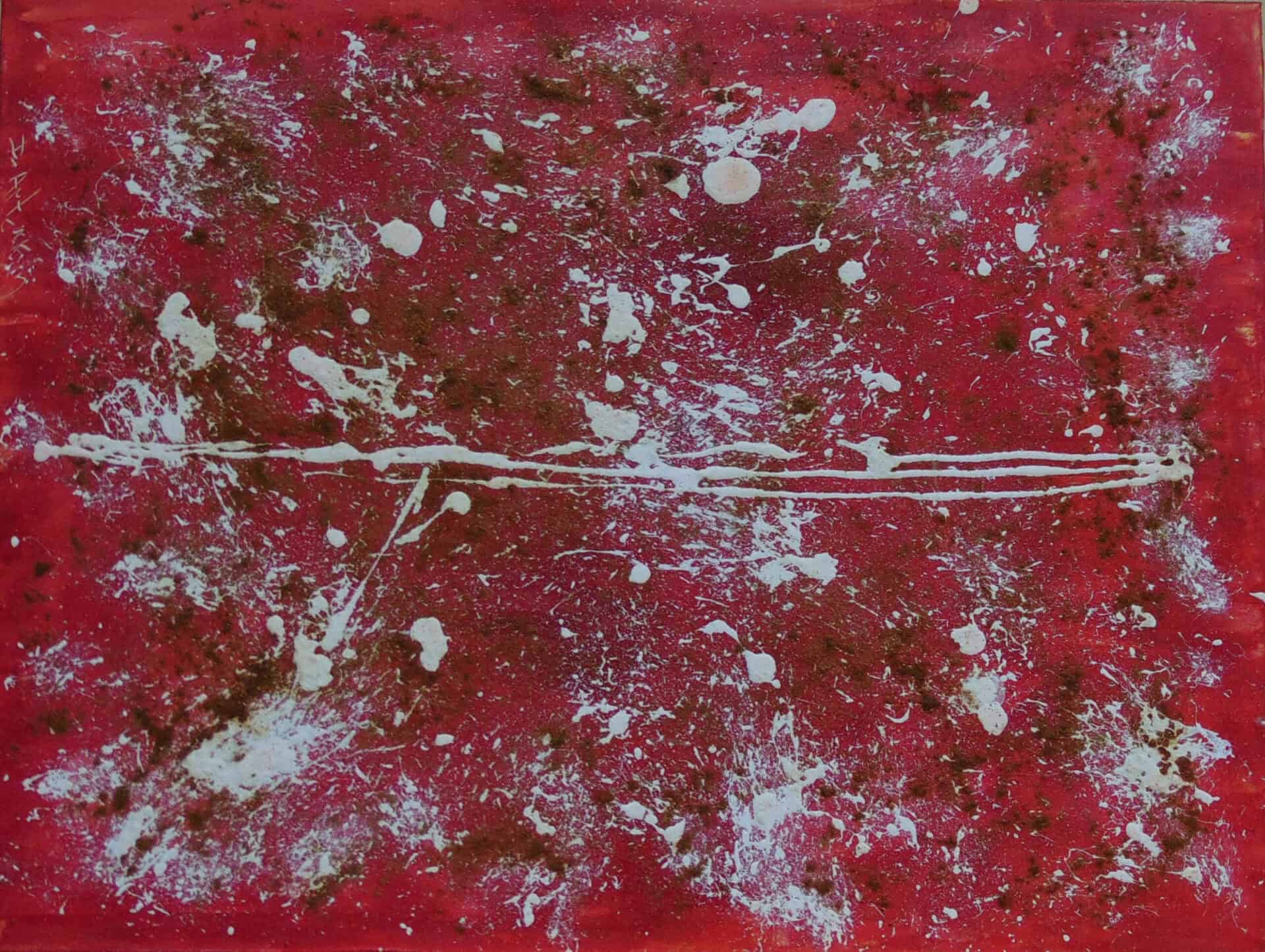 ‘Paprika’ - Acrylic and paprika on canvas, 2017, 80x60x1.5cm by Dmitry