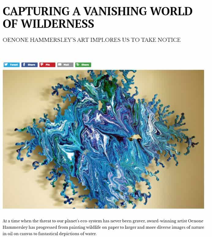 Oenone Hammersley on Art Reveal Magazine