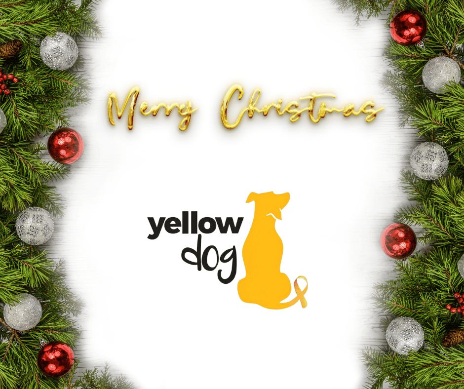 Merry xmas with dog